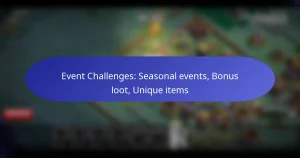 Read more about the article Event Challenges: Seasonal events, Bonus loot, Unique items