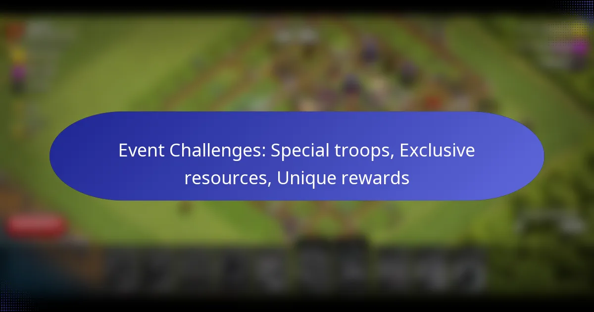 Read more about the article Event Challenges: Special troops, Exclusive resources, Unique rewards