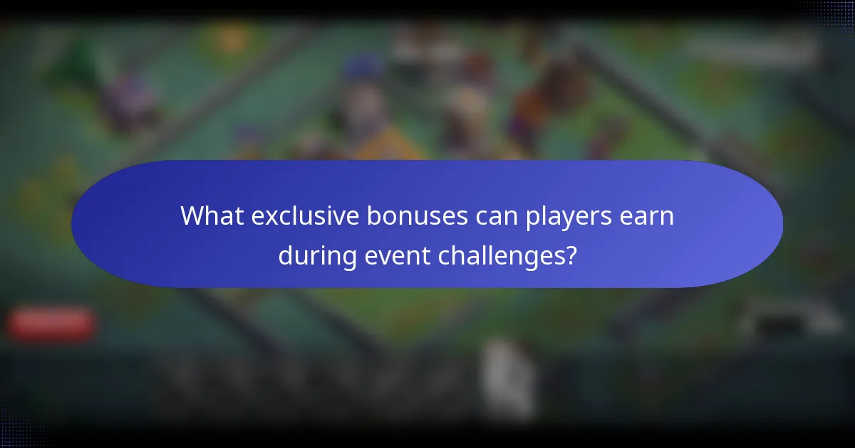 What exclusive bonuses can players earn during event challenges?