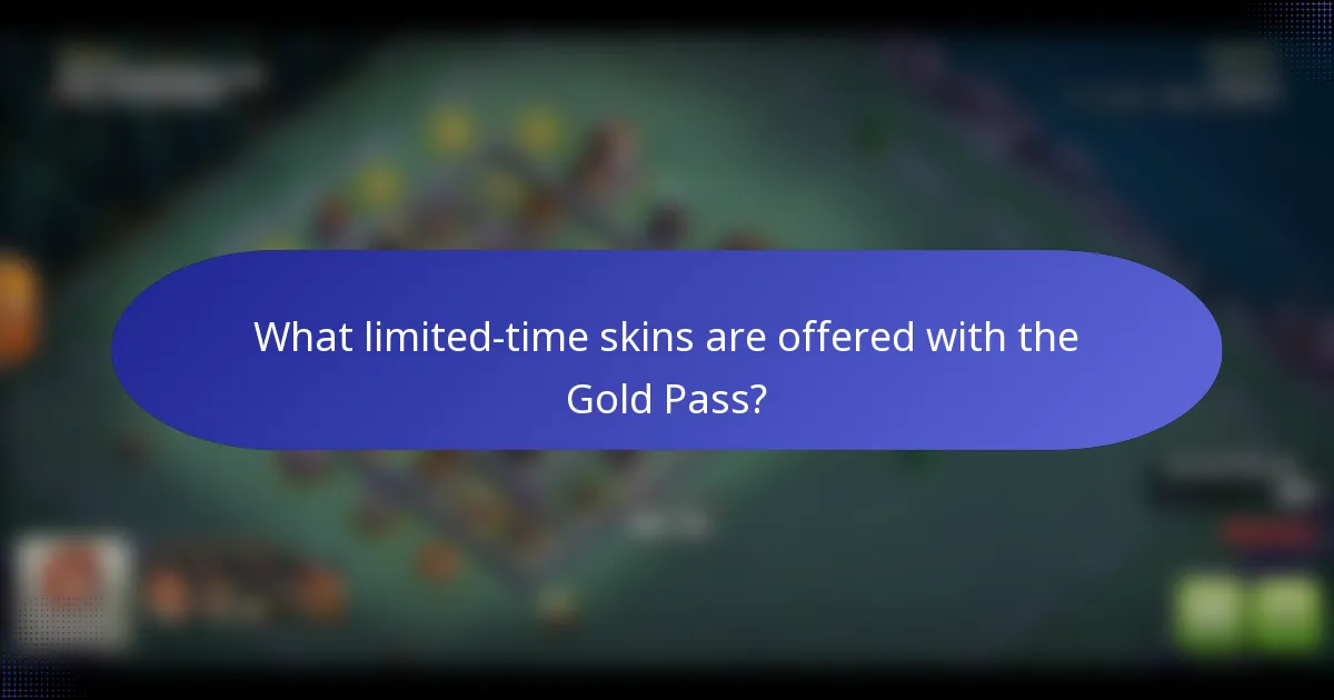 What limited-time skins are offered with the Gold Pass?