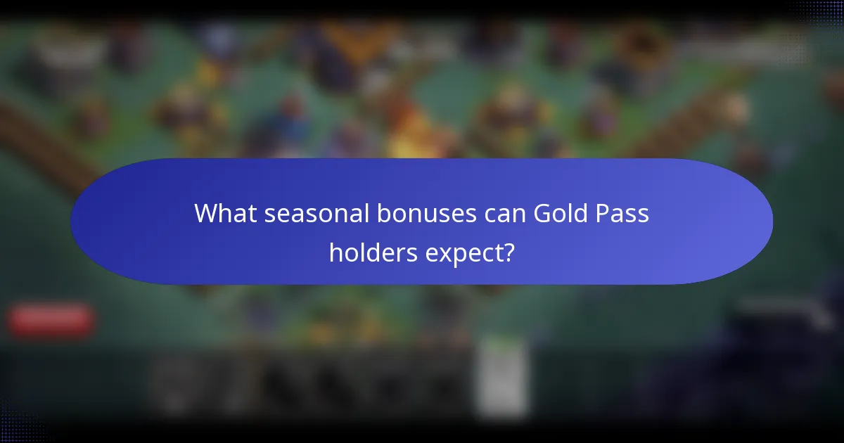 What seasonal bonuses can Gold Pass holders expect?