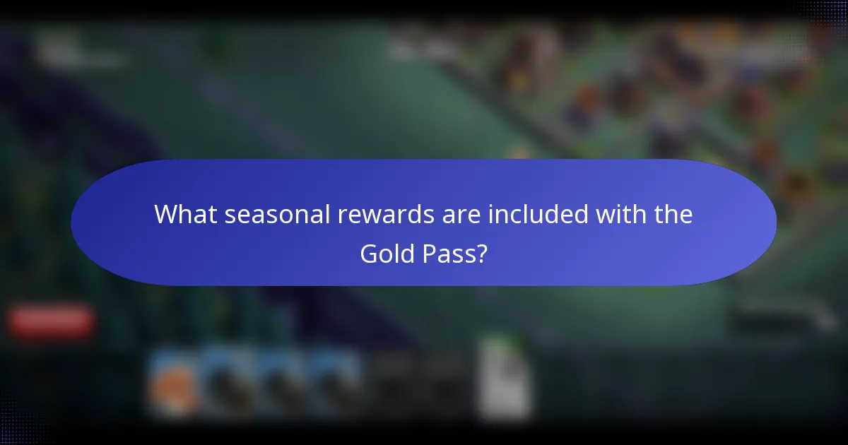 What seasonal rewards are included with the Gold Pass?