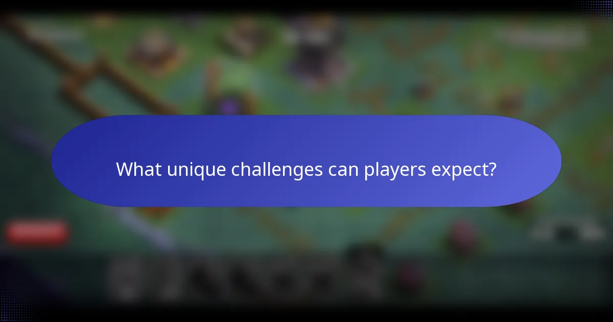 What unique challenges can players expect?
